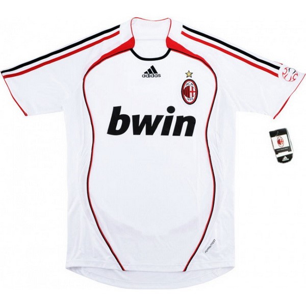 Camiseta AC Milan Segunda equipo Retro 2006 2007 Blanco